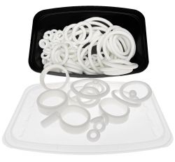 125-Piece PerfectPlay™ White Silicone Rubber Ring Set